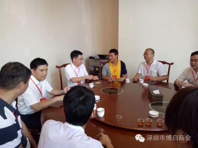 博白县委书记罗宗光,县长罗培球亲切接见深圳市博白商会(筹)代表